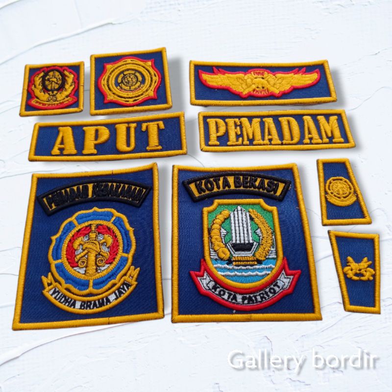 logo pemadam timbul | atribut pemadam murah