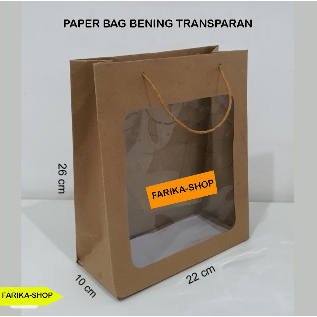 

Paper Bag Mika / Tas Kertas Coklat Polos Bening / Paperbag Craft / Tempat Souvenir