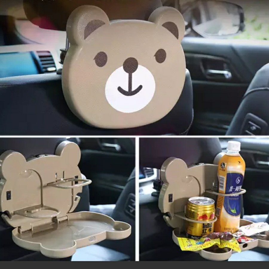 Car seat tray organizer meja penyimpanan makanan travel dining tray