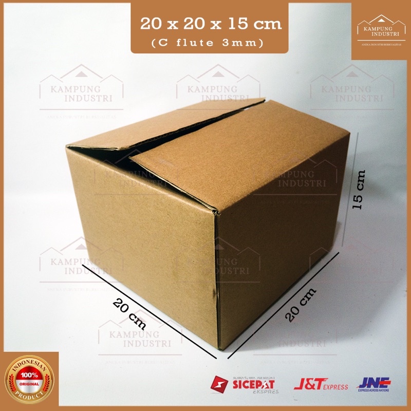 

KARDUS BOX PACKING SINGGLE WALL UKURAN P20xL20xT15