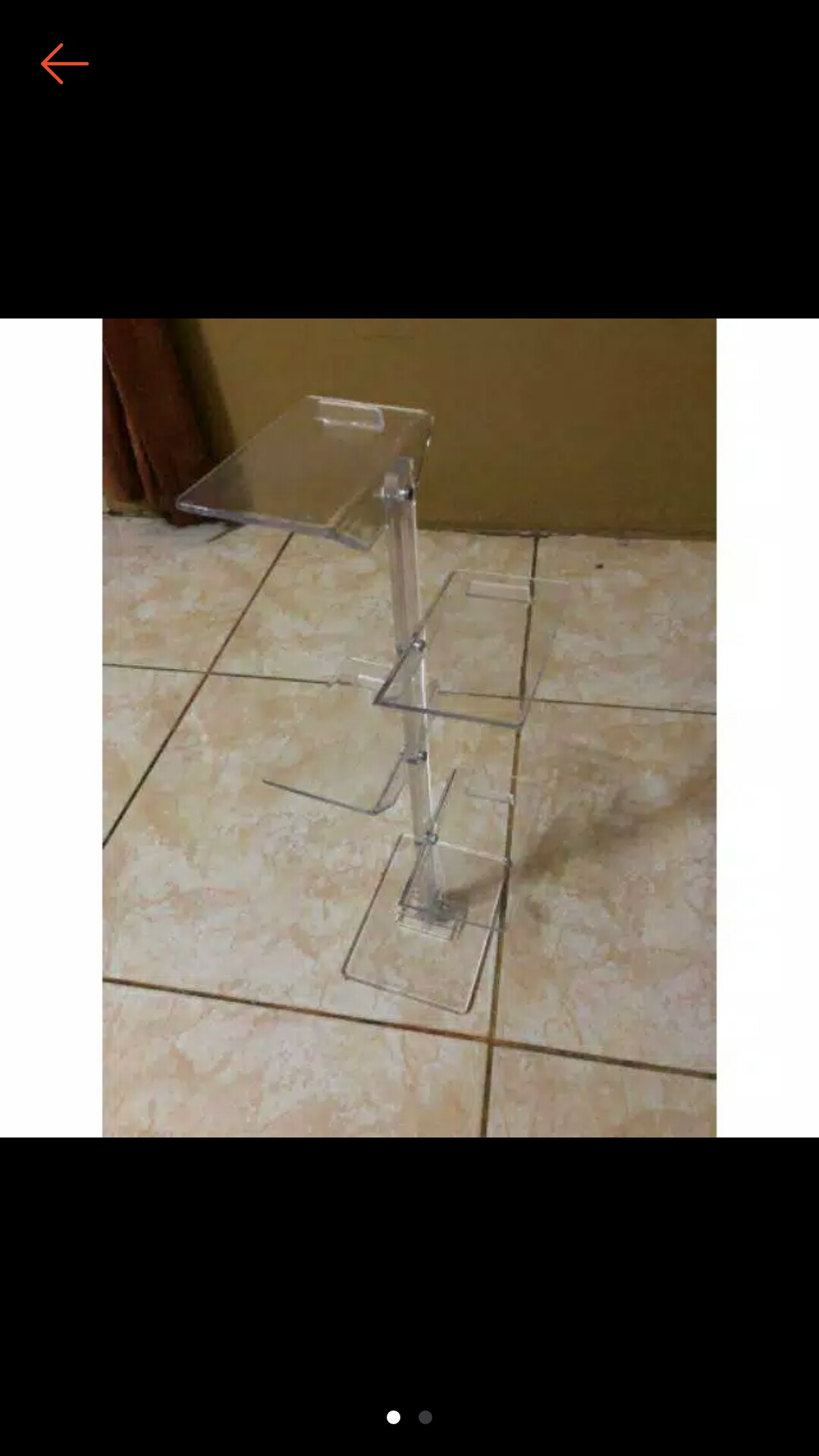 Tatakan Display Sepatu Acrylic 4 Susun