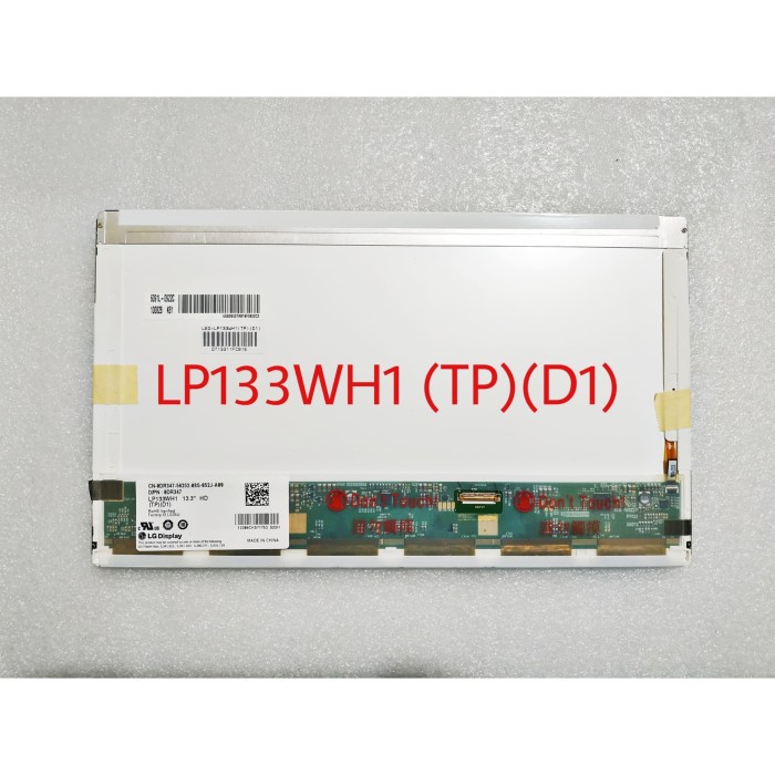 LED 13.3 DELL E4310 TEBAL PIN 30 (LP133WH1 TP D1)