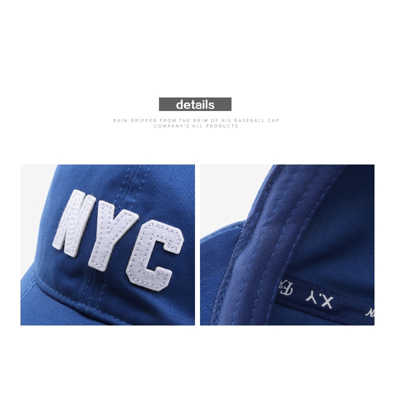 NEXTSTOPID-205 Topi baseball strap talisimpul pria wanita bordir NYC