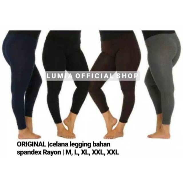 Legging Wanita CASUAL LYCRA JUMBO PREMIUM Polos / Celana Legging Yoga Gym Fitness Zumba Aerobic / Legging Wanita Bahan Kaos Spandek Rayon