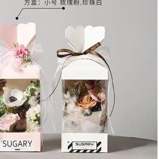 

♪ Sugary flower box - box bunga - box kado - kotak bunga 1546 - barang florist ✥