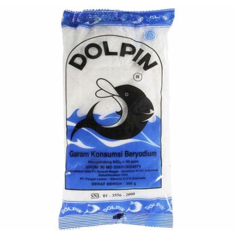 GARAM DOLPIN 500gr | Garam Halus Beryodium