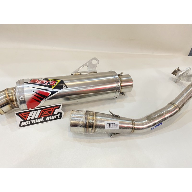 KNALPOT BEST 3 SCOOPY FI ORIGINAL / KNALPOT BEST 3 HONDA GENIO / BEAT ESP NEW / BEAT DELUXE