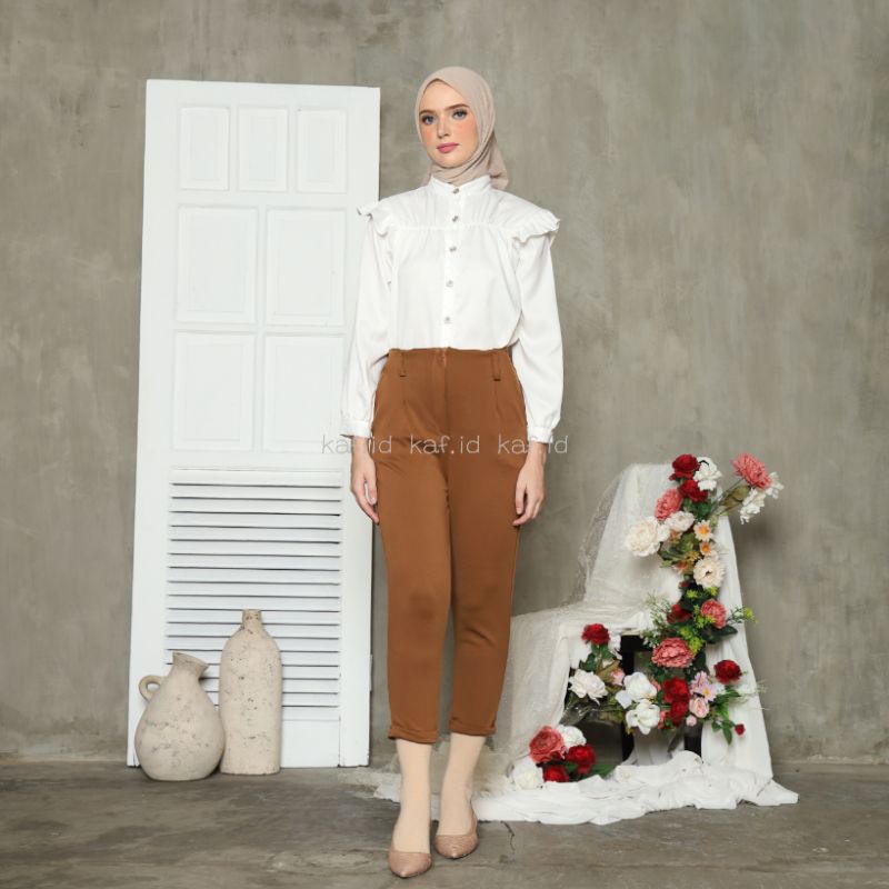 CELANA PANJANG WANITA CELANA KERJA CELANA CASUAL KOREAN STYLE CHECKEREN PANT PREMIUM KEKINIAN