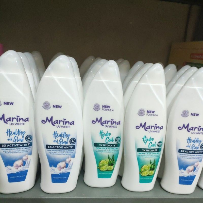 MARINA (JUMBO) UV WHITE HAND &amp; BODY LOTION 460ML