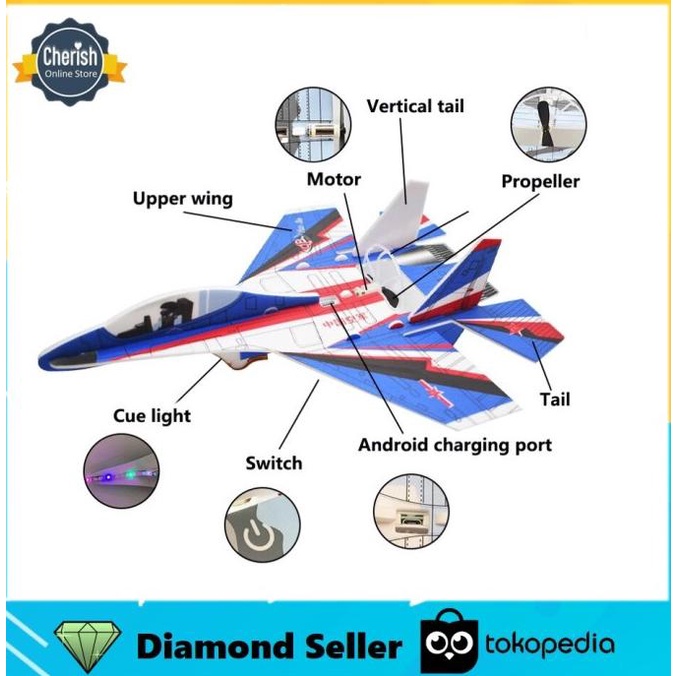 Mainan Pesawat Foam Elektrik | Pesawat Terbang Busa Elektrik Recharge