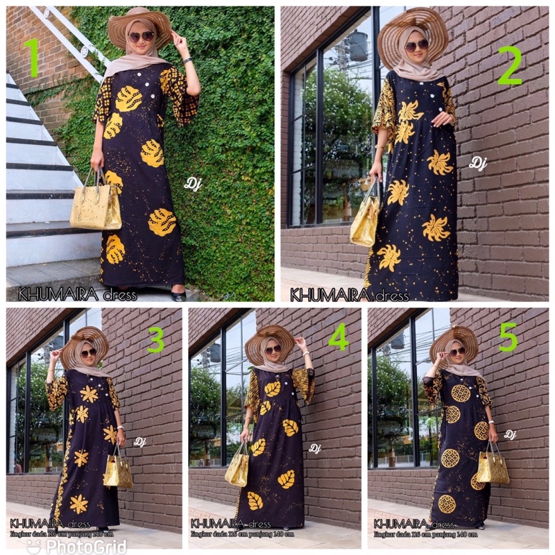 Dress Khumaira cap