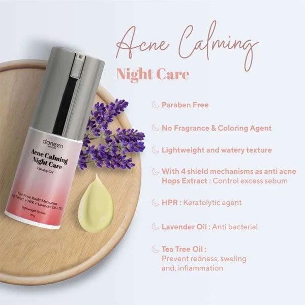 Daneen Acne Night Cream 15ml Daneen Acne Calming Night Care 15g_Cerianti