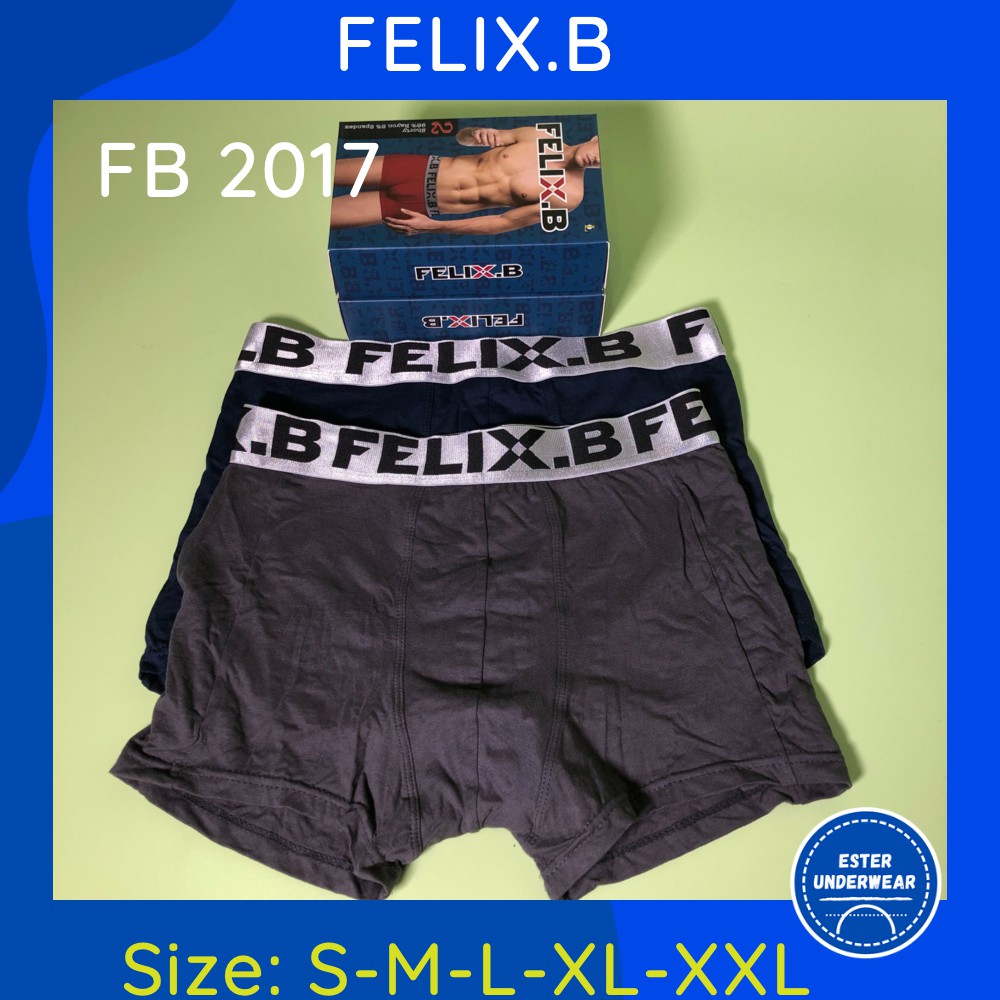 Celana Boxer Pria Felix.B FB 2017 ISI-2 PCS