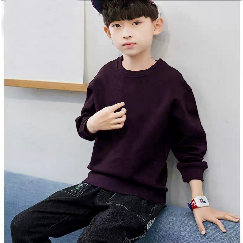 baju sweater anak polos / atasan anak laki laki / sweater anak /  baju anak termurah -alipio fashion