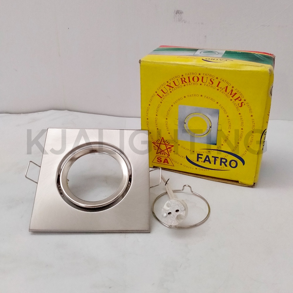 LAMPU DOWNLIGHT FATRO MR16 KOTAK SILVER