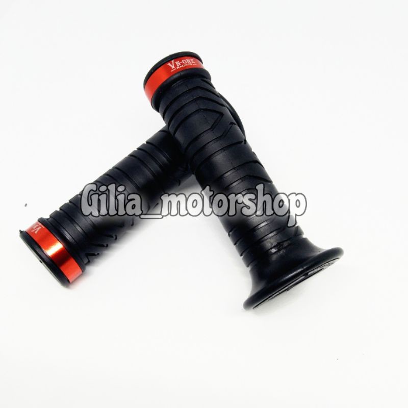 HANDGRIP MOTOR KARET HITAM UNIVERSAL HANDFAT GRIP KARET HITAM MEREK  VN-ONE UNIVERSAL