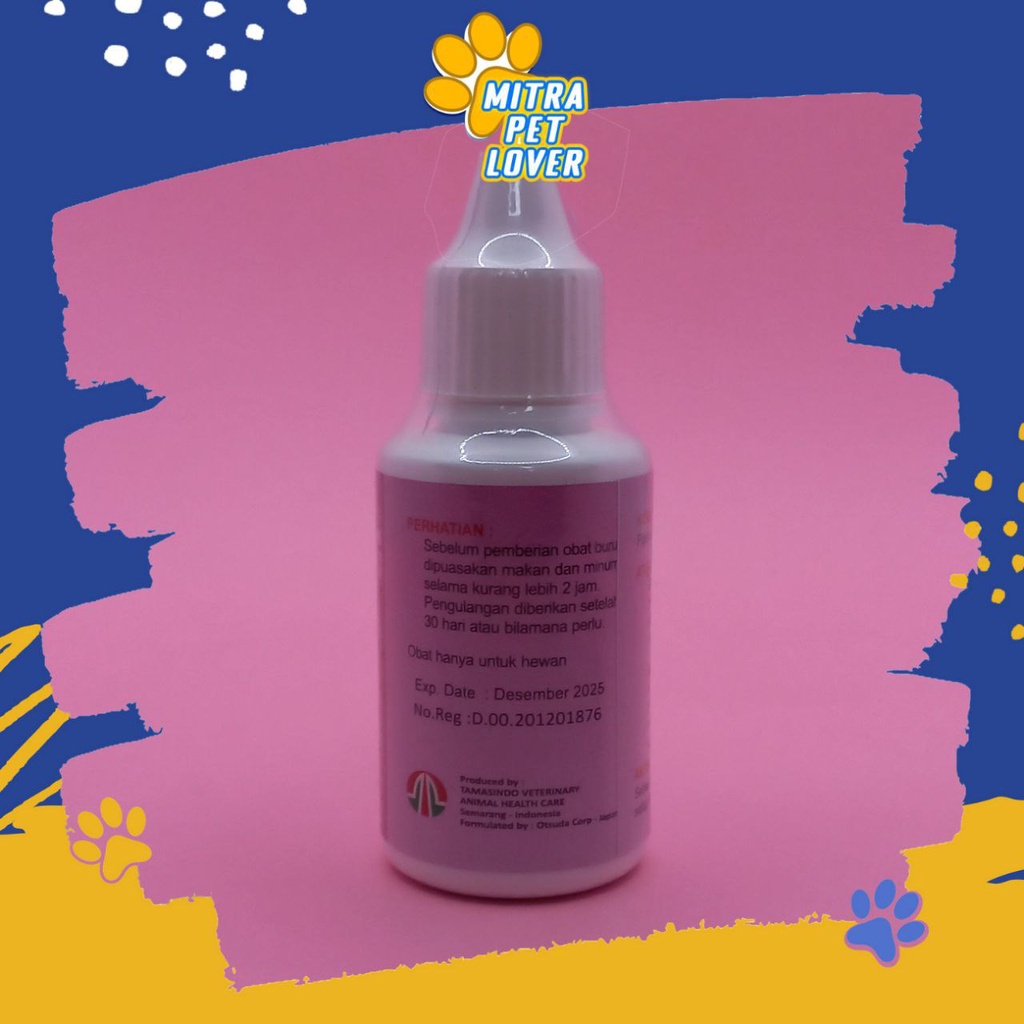 OBAT CACING BURUNG - STOP CACING 30 ML - EFEKTIF EFISIEN BASMI CACING PADA BURUNG - AMPUH AMAN SEHAT - MURAH ASLI GARANSI BERKUALITAS ASLI ORIGINAL - PET BIRD ANIMAL HEALTHCARE VETERINARY TAMASINDO VITAMIN HEWAN BINATANG PELIHARAAN MITRAPETLOVER