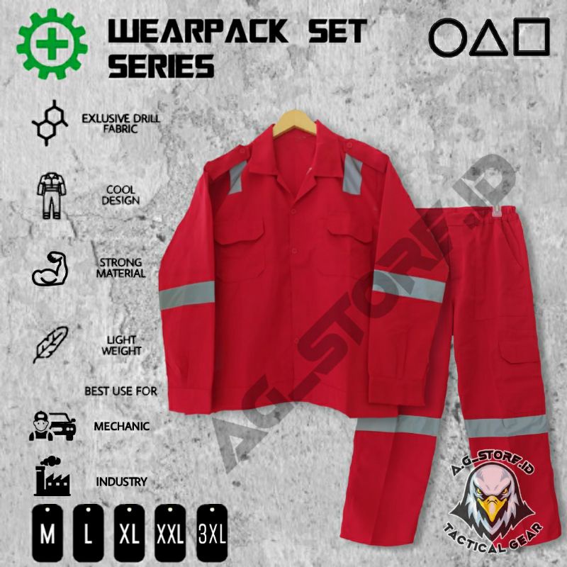 Grosir Wearpack CoverAll Safety / Wearpack Setelan baju dan celana / Seragam Kerja Proyek