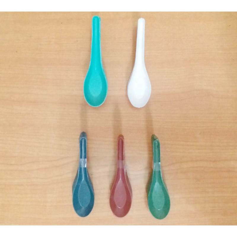 Sendok Bebek Plastik / Sendok Bebek Warna Warni / Sendok Bebek Putih Bening