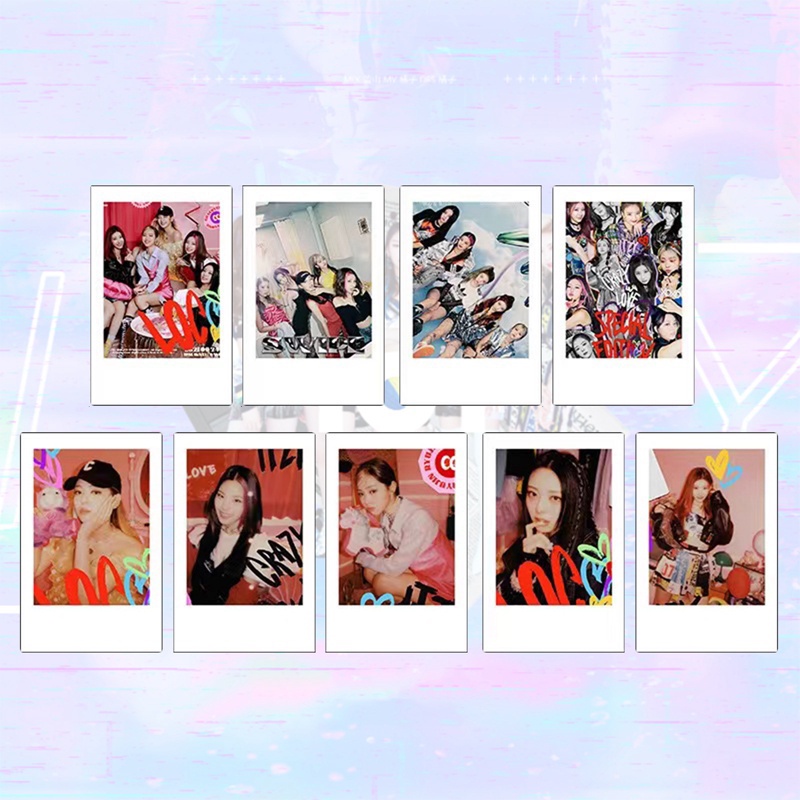 9pcs / Set Kartu Lomo Kpop ITZY Crazy In Love Official Untuk Koleksi Penggemar
