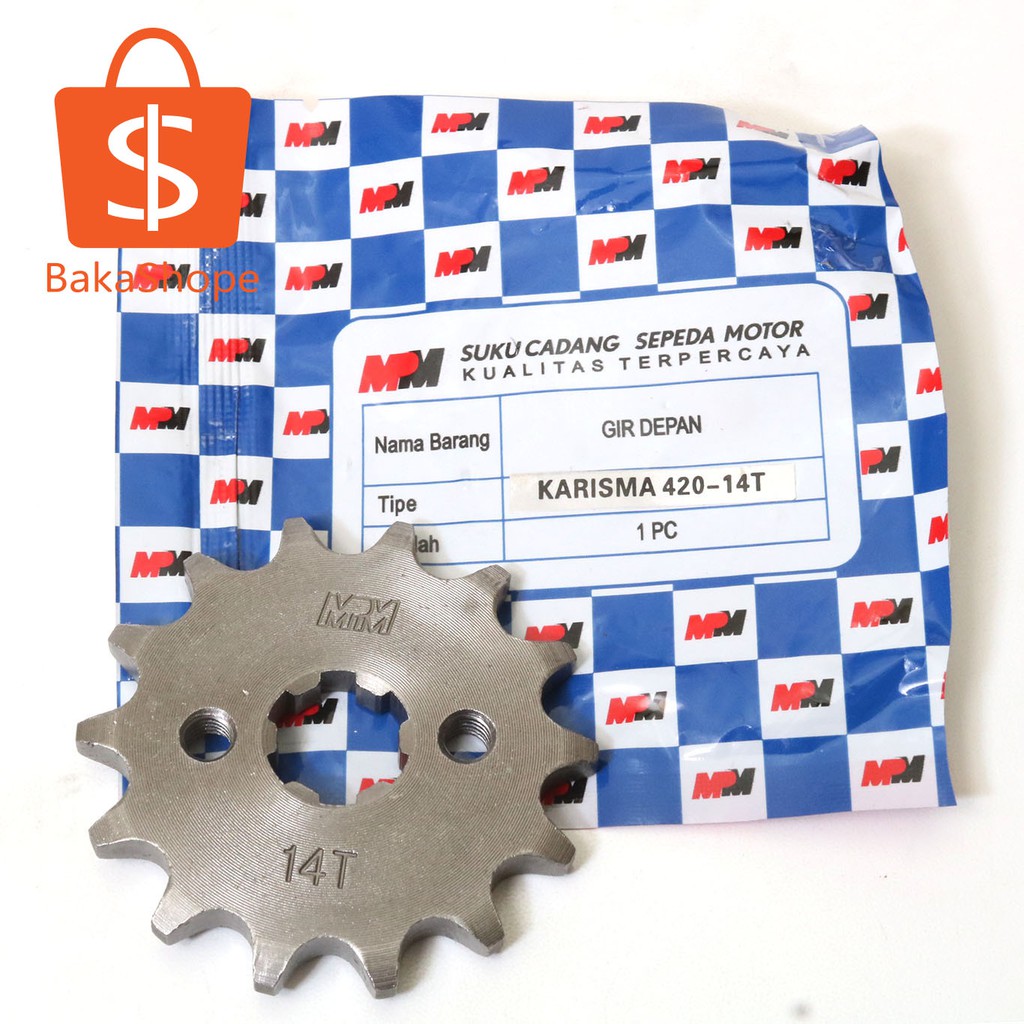 Gear Depan 14T 420 Honda Karisma Supra X 125