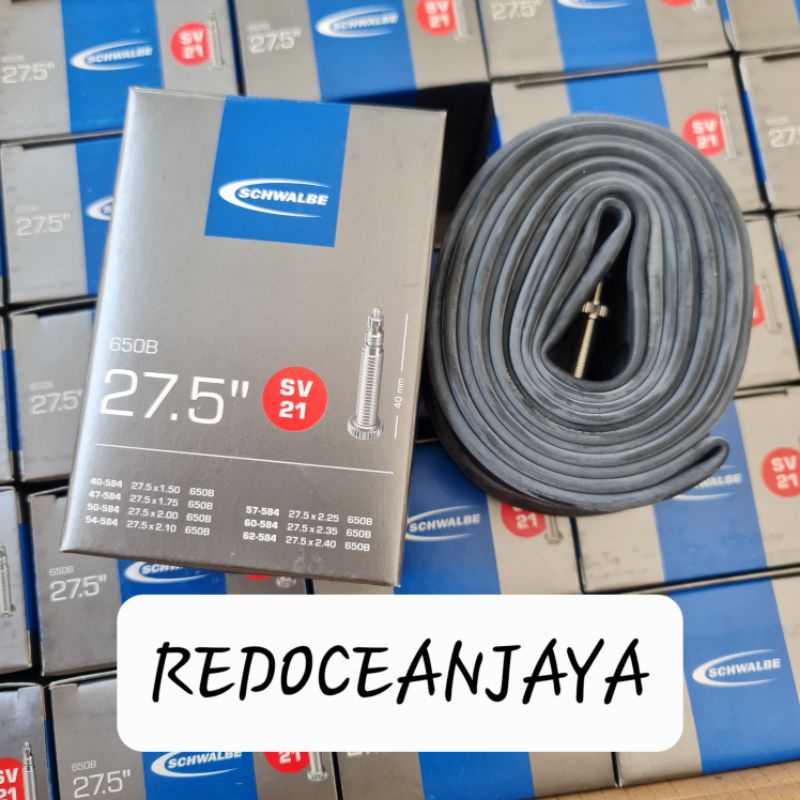 tube schwalbe 27.5 x 1.50 - 2.40 fv ban dalam presta 27.5x1.50-2.40 40mm cop kecil