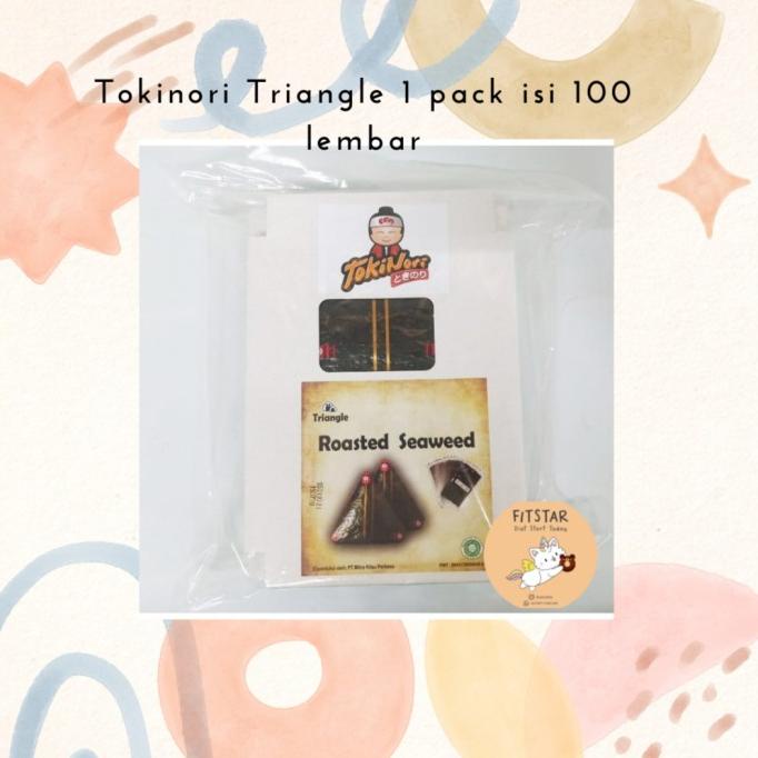 

Tokinori Triangle Roasted Seaweed 1 pack (100lembar) Onigiri Sushi
