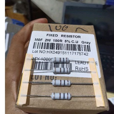 RESISTOR 100 Ohm 2Watt Taiwan