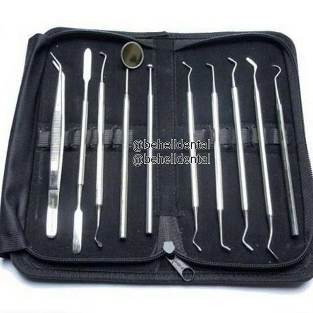 Instrument Dental Kit / LINstrumen set kikir plak / karang gigi lengkap . alat behel BEHELLDENTAL