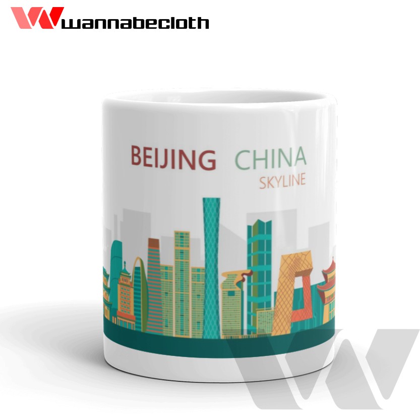 Gelas Beijing China Mug Beijing China Souvenir Beijing China Mug World City
