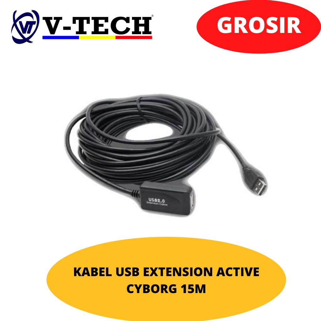 KABEL USB EXTENSION ACTIVE CYBORG 15M