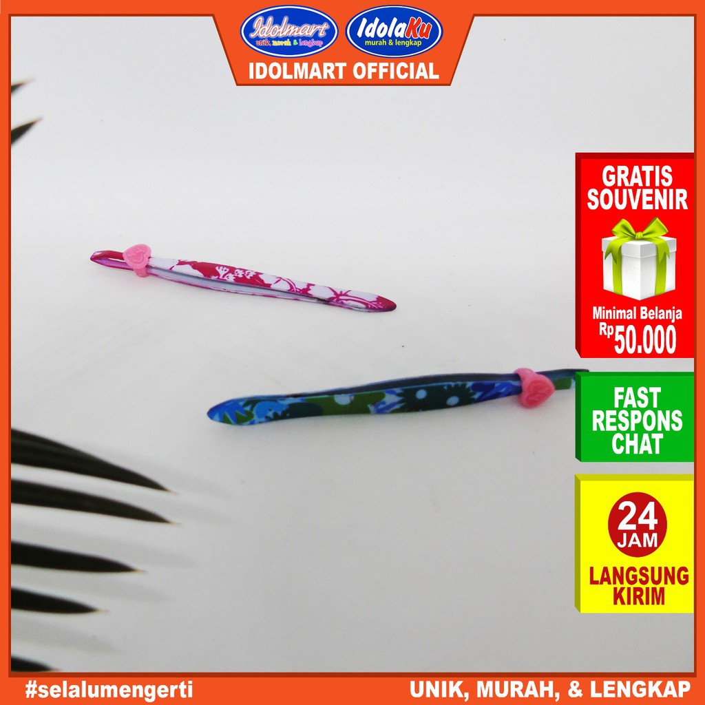 IDOLAKU Pinset motif bunga 1 pcs