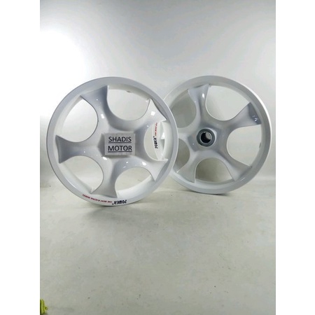 Velg Bintang Power Rose Ukuran 215/250 Ring 14 Putih Motor Mio