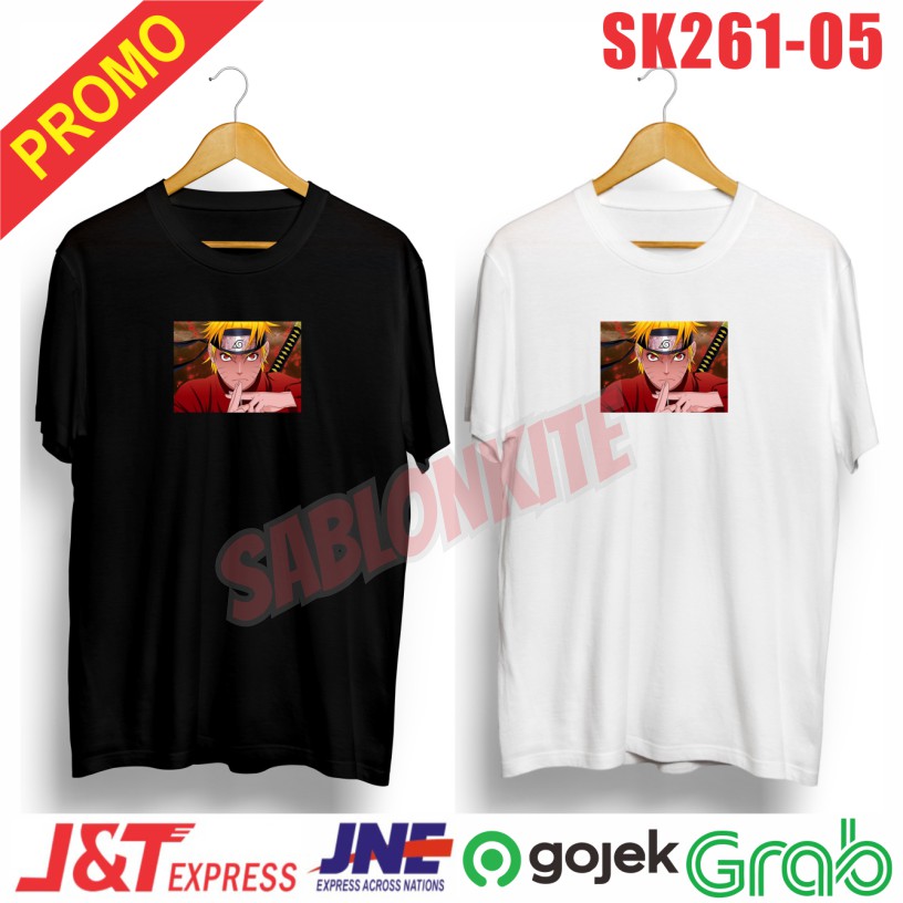 MURAH!!! KAOS DISTRO NARUTO BORUTO SK261 COMBED 30S