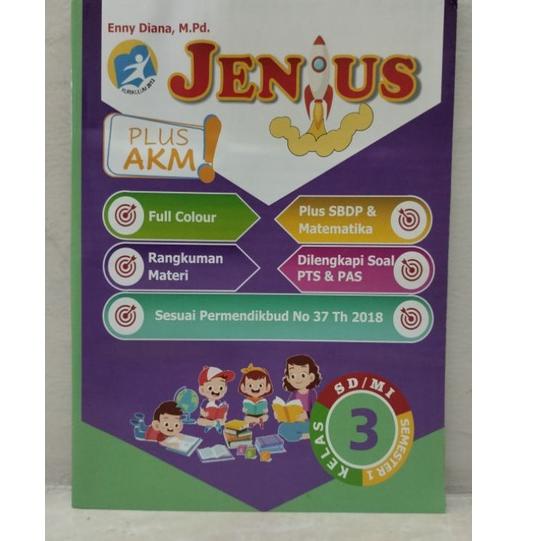 

Terbaru.. Buku JENIUS KELAS 3 SD/MI Semester 1 Tahun 2022