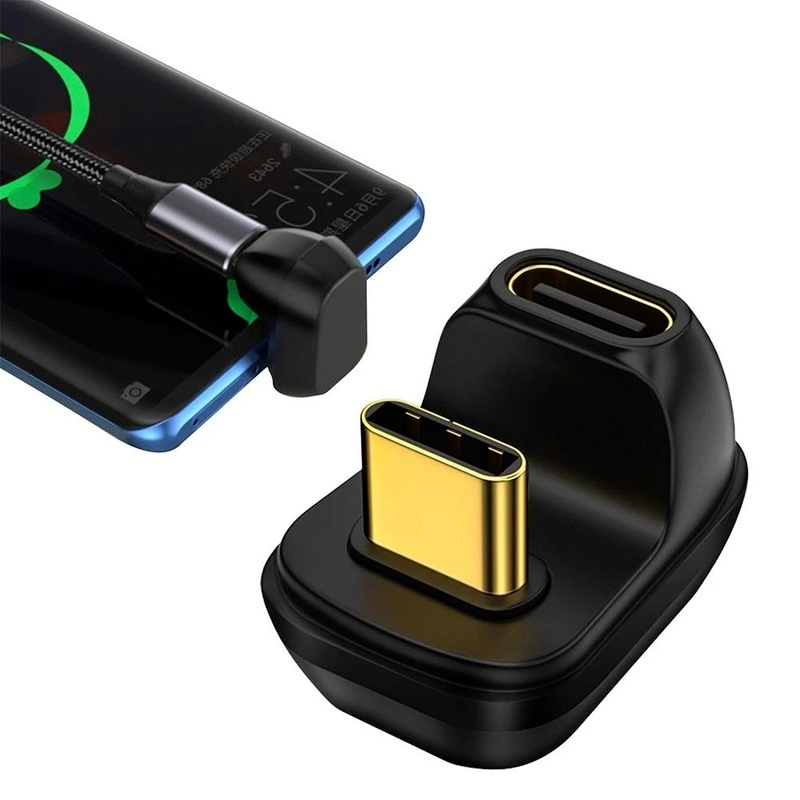 Adapter Usb 4.0 / 2.0 Tipe C Siku Male Ke Female Untuk PC