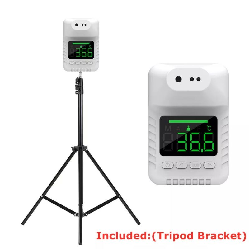 PAKET SET TRIPOD 2M THERMOMETER STANDING INFRARED NON KONTAK PORTABLE DIGITAL OTOMATIS ELEKTRIK CEK 