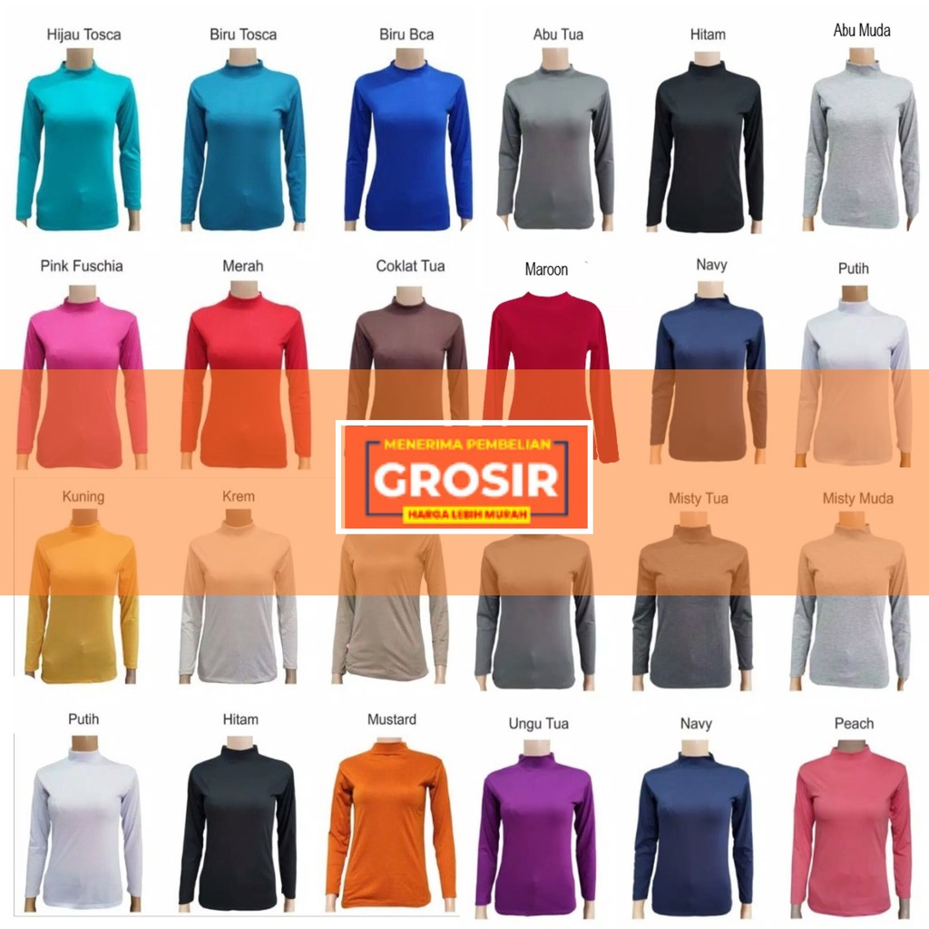 COD Promo Dalaman Baju Spandek - Manset Illori (Feyza) Olahraga Wanita Manset Baju Wanita Murah