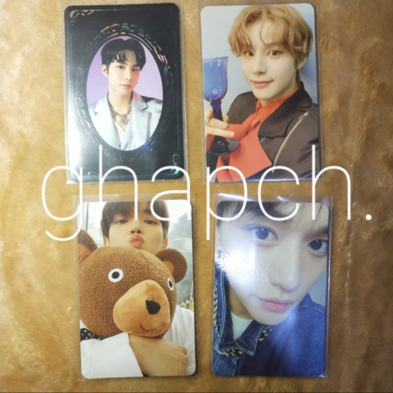 WTS photocard taeyong boneka sticker, pc lucas departure, pc jungwoo arrival, yb jungwoo nct