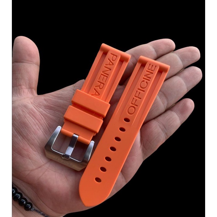 Strap Tali Jam Tangan Rubber panerai Orange