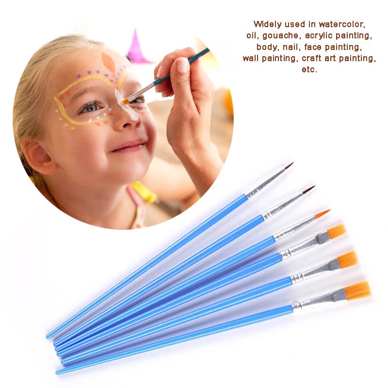 Kuas face painting set brush alat make up eyeshadow untuk lukis gambar wajah cat air watercolor