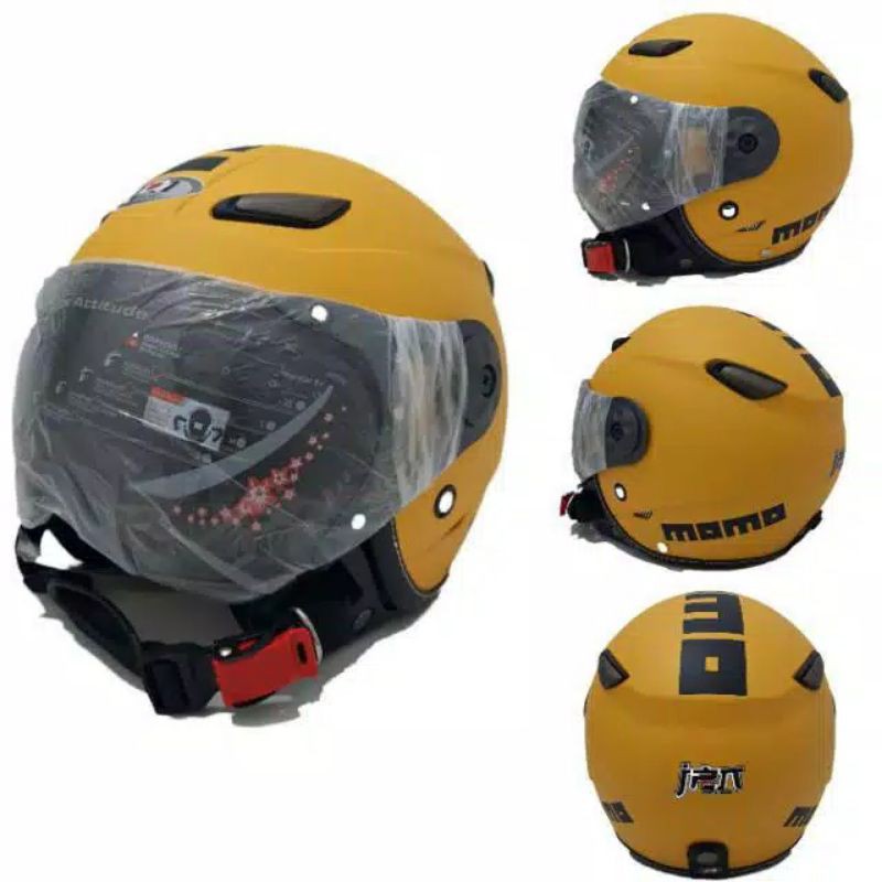 Helm JPN MOMO Pilot Original Kuning Doff