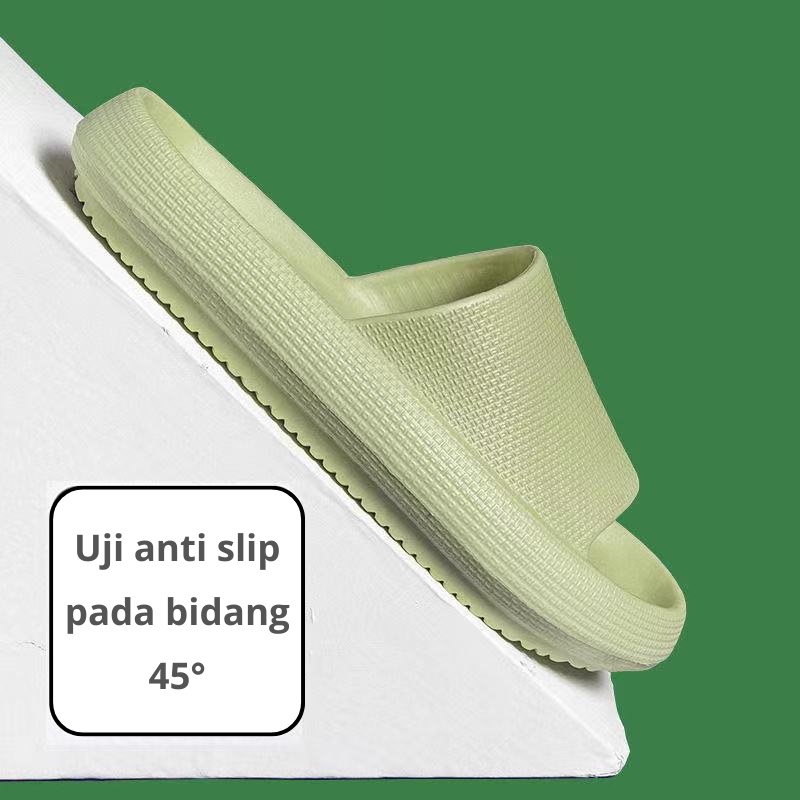 Mainland Sandal Karet Pria Wanita Sandal Slip On Rumah Sandal Kamar Mandi HSN103