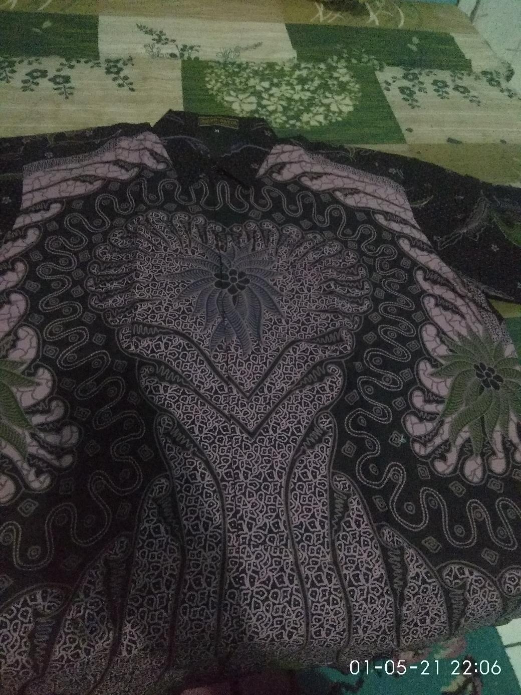 Batik Pria Premium Full Furing Biru Ungu Katun Sragenan Ori Batik Solo
