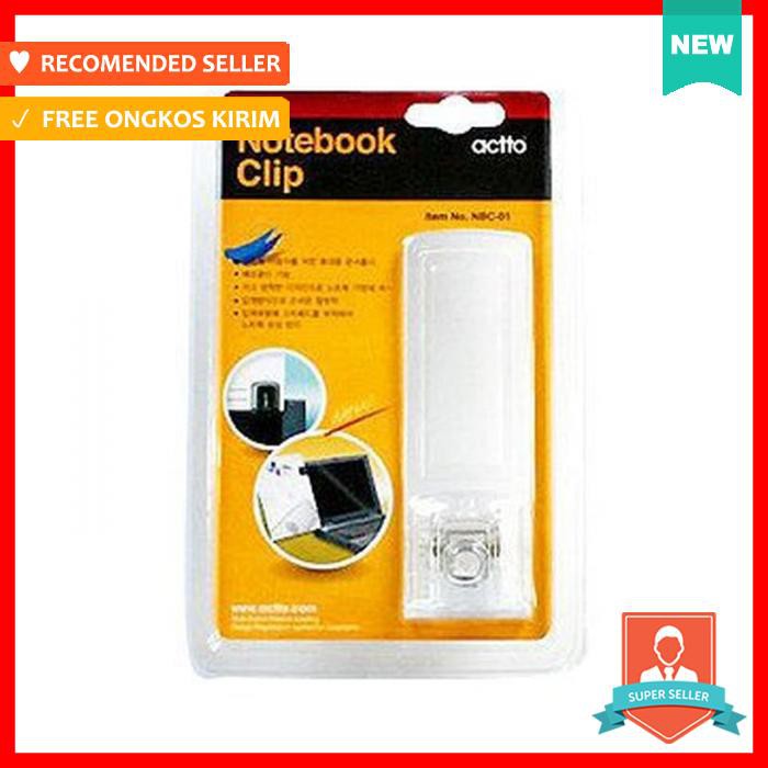 

Klip Kertas - [Actto] Nbc 01 Notebook Clip (Hitam/Clear) - Pengikat & Perekat