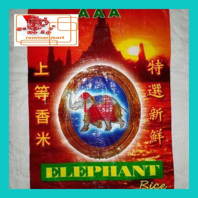 

S0Bers Beras Putih Thailand Nasi Pulen Cap Elephant / Gajah 10Kg - Enak Ric0S50B