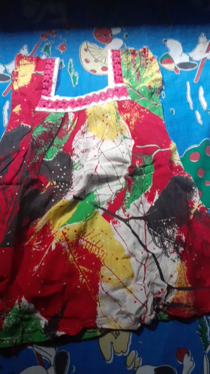 Dress Renda Anak Bahan Rayon Dress Batik Bayi