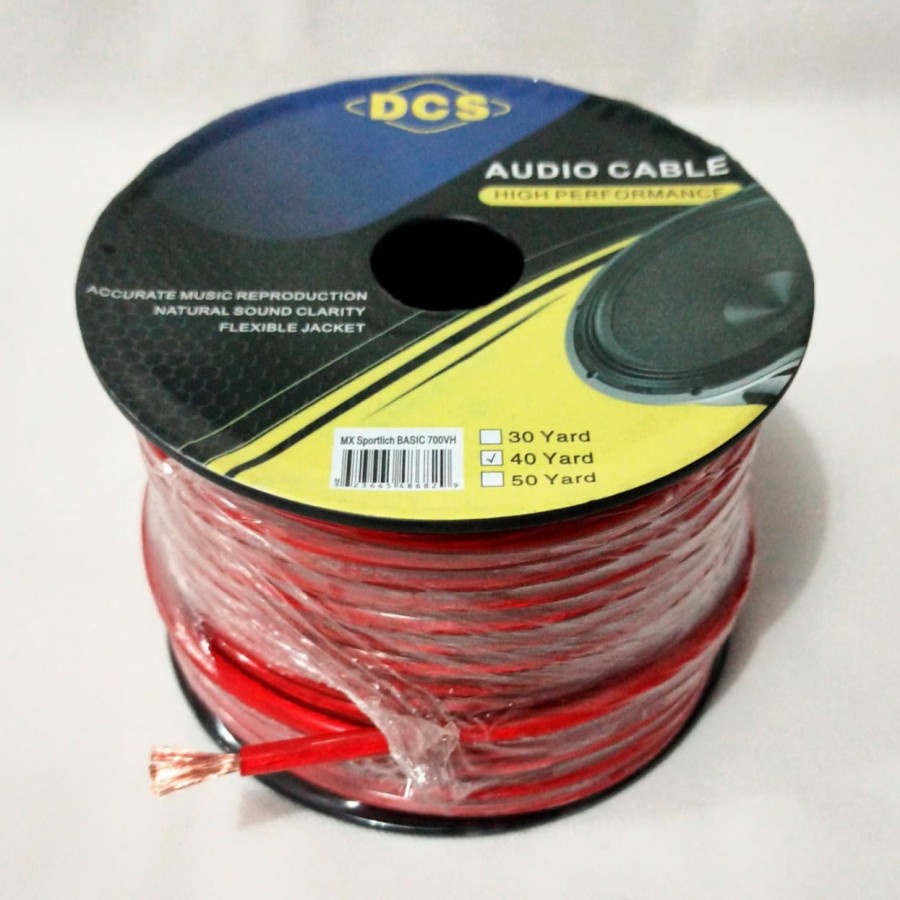 Kabel awg8 kabel accu kabel power audio mobil per metert per m