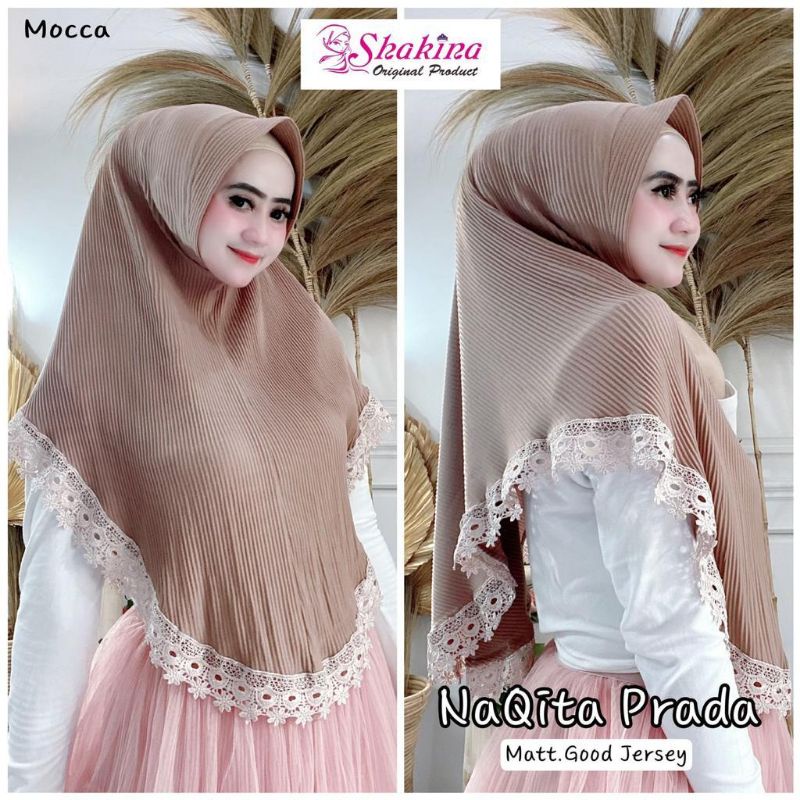 Jilbab Khimar Instan Naqita Prada Ori Shakina-Mocca