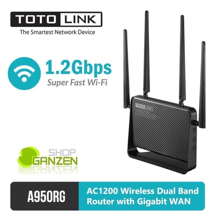 TOTOLINK A950RG Wireless Dual Band Router with Gigabit WAN AC1200